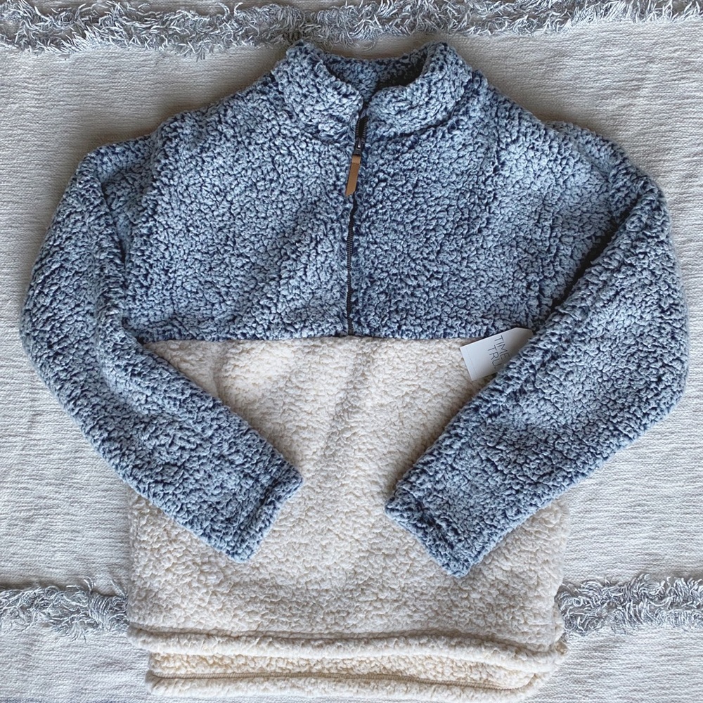NWT Sherpa Half ZIP Pullover